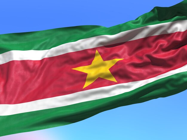 Foto suriname da bandeira