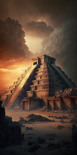 Surreale Teotihuacan-Pyramiden