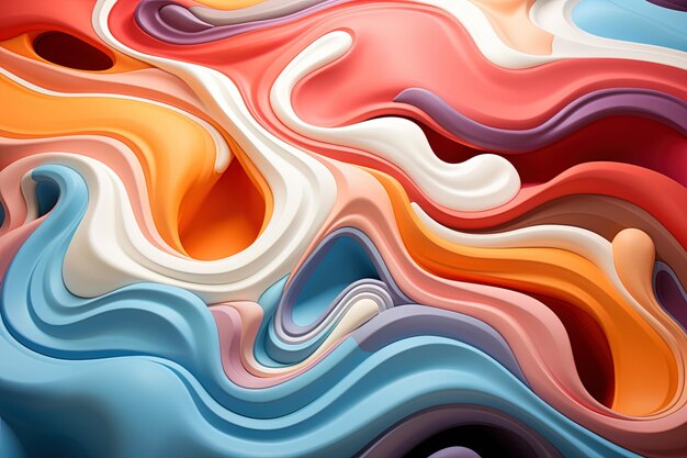 Surrealista psicodélico retro groovy colorido vibrante textura de fondo