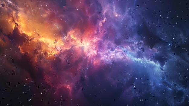 Surrealistische träumliche Galaxienlandschaft mit kosmischen Farben und ätherischen Elementen Konzept Galaxie Fotoshoot Träumliche Requisiten Kosmische Farben Ätherische Elemente Surrealistische Landschaft
