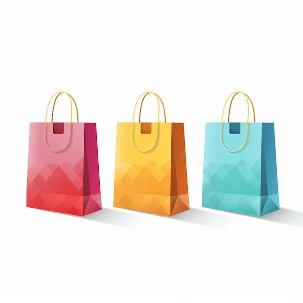 Surtido de coloridas bolsas de compras