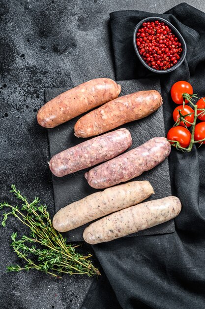 Surtido de salchichas de carne a la barbacoa