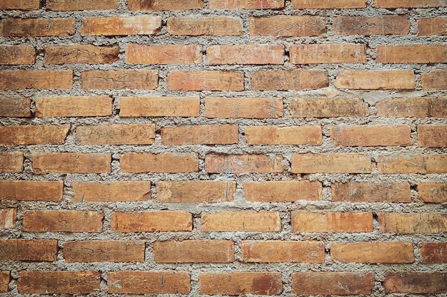 Surtido de textura de pared de ladrillo de ladrillos viejos en construcción fondo