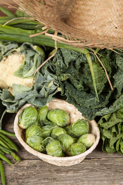 Foto surtido de verduras verdes.