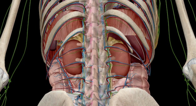 Foto sus glándulas suprarrenales son glándulas endocrinas ubicadas en la parte superior de sus riñones
