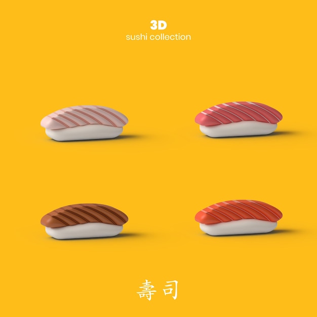 Foto sushi 3d