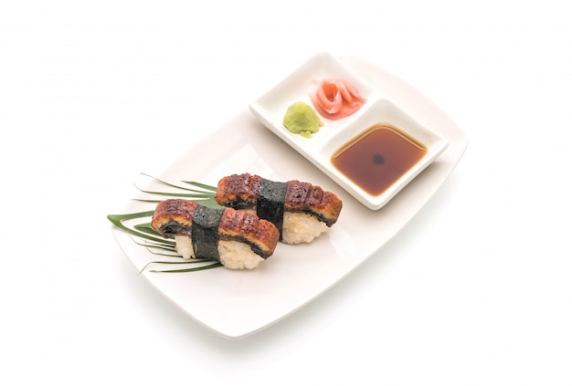 sushi de anguila nigiri - estilo de comida japonesa