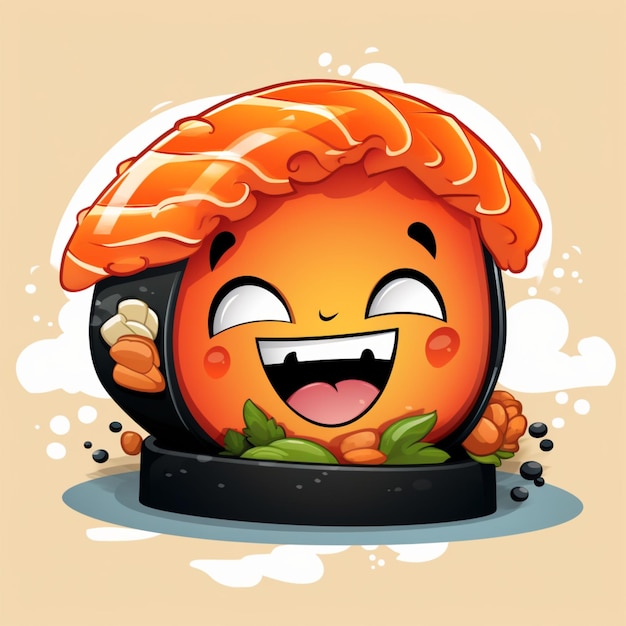 Sushi-Cartoon-Logo