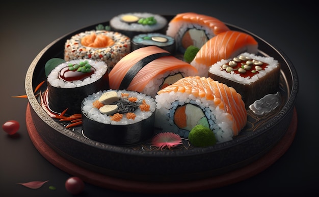 sushi comida japonesa foto