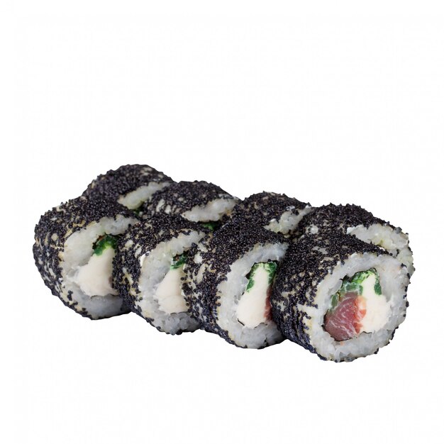 Sushi conjunto close-up isolado