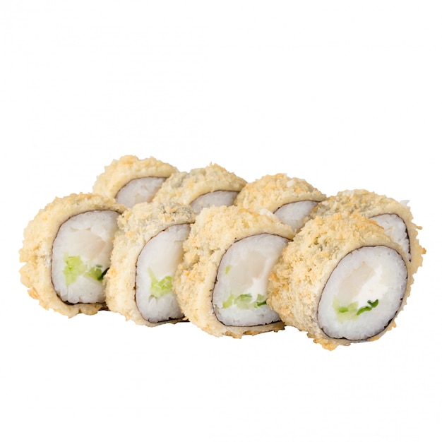 Sushi conjunto close-up isolado