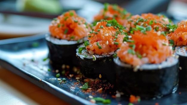 Foto sushi de atum picante