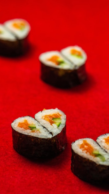 Sushi em forma de coração para o Dia dos Namorados