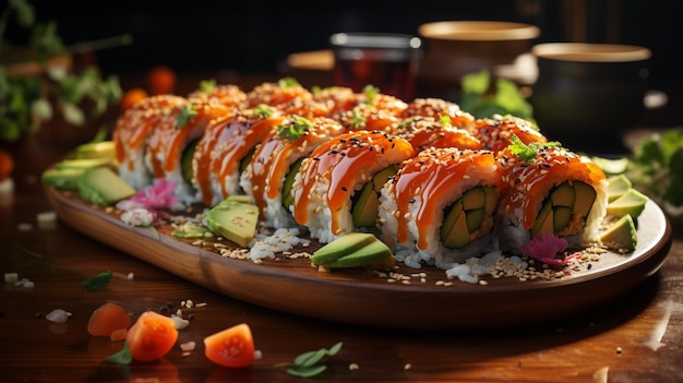 Sushi enrolado
