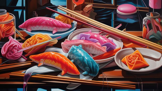 Sushi Masterpieces Dunkelorange Delikatessen