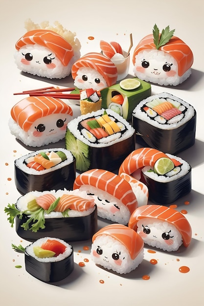 Sushi-Monster Süßes Sushi