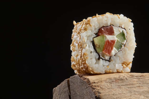 Sushi Nahaufnahme Makroaufnahme Sushi-Rolle