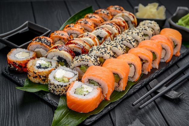 Sushi-Roll, japanisches Essen im Restaurant