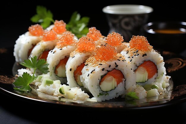 Sushi-Rollen mit Rettich