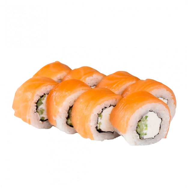 Sushi Set Nahaufnahme isoliert