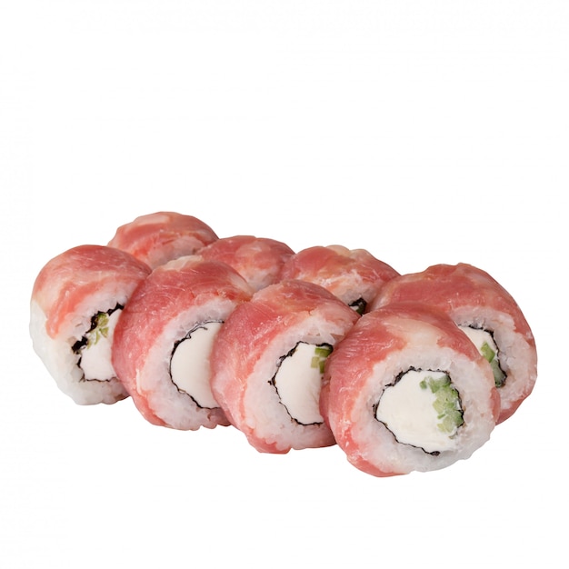 Sushi Set Nahaufnahme isoliert