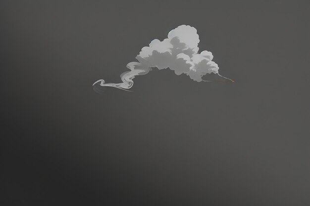 Foto sussurros na névoa a dança etérea do fumo contra o vazio