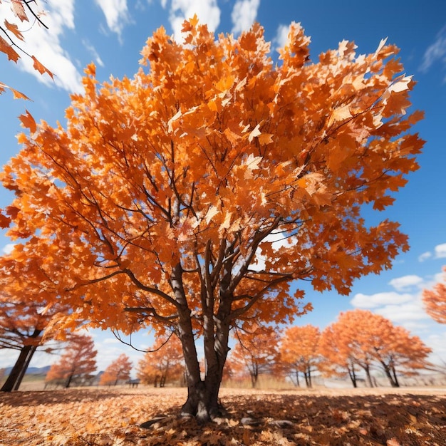 Los susurros del arce en el viento Foto de paisaje de otoño