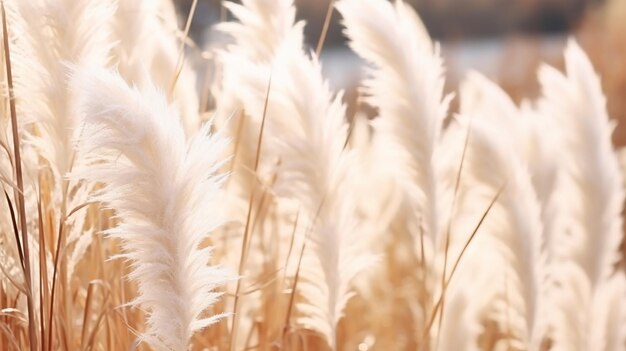 Foto los susurros de la naturaleza vegetación suave en un fondo natural abstracto