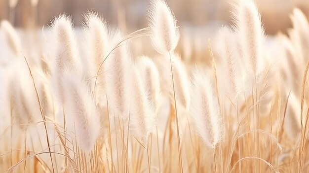 Los susurros de la naturaleza Vegetación suave en un fondo natural abstracto