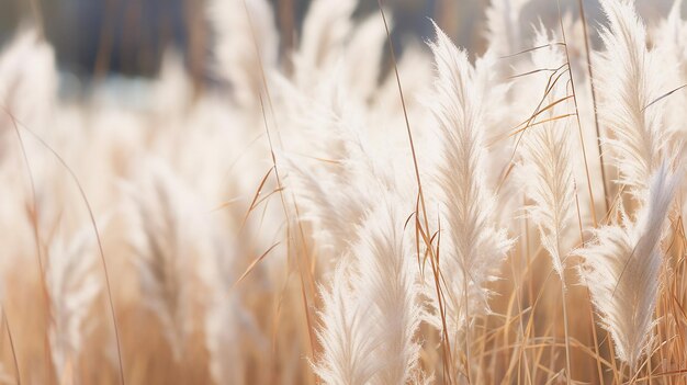 Foto los susurros de la naturaleza vegetación suave en un fondo natural abstracto