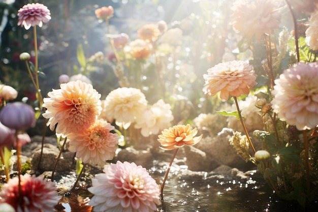 Los susurros de la primavera Esencia del jardín de flores etéreas