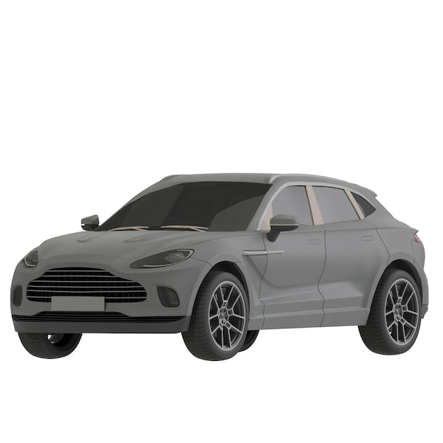 SUV coche aislado en blanco