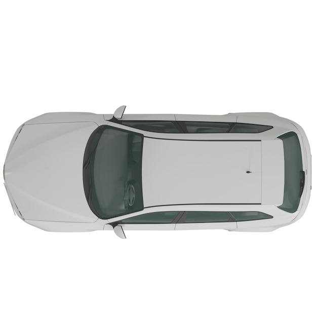 SUVs coche aislado en fondo blanco