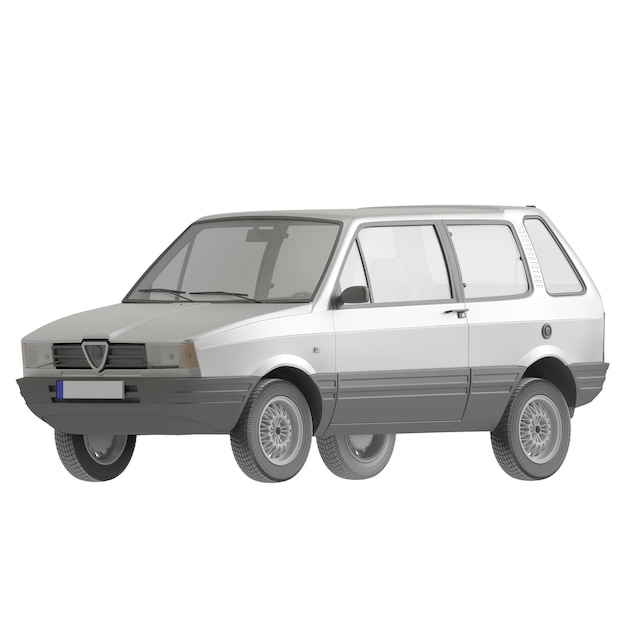 SUVs coche aislado en fondo blanco