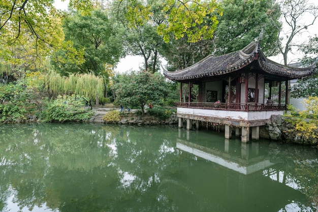 Suzhou Gardens, bescheidener Administratorgarten in Suzhou, China