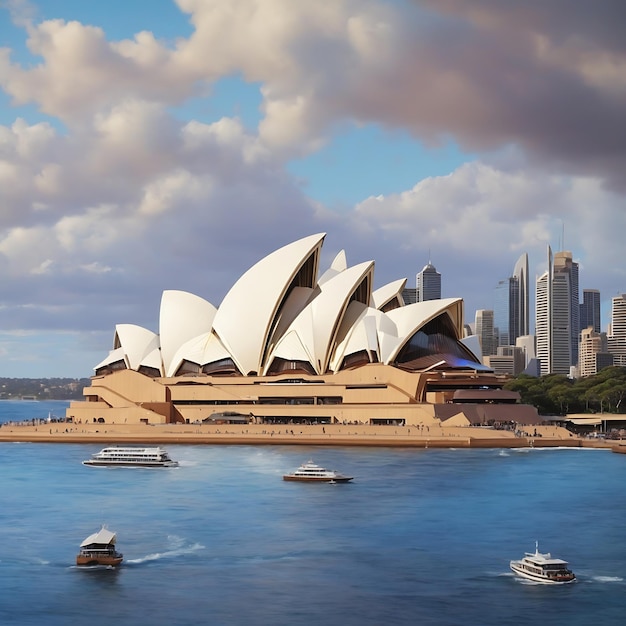 Sydney Opera House Wunderschönes Sydney Opera House Generative Ai