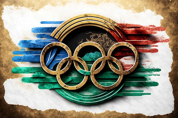 Foto symbol der olympischen spiele