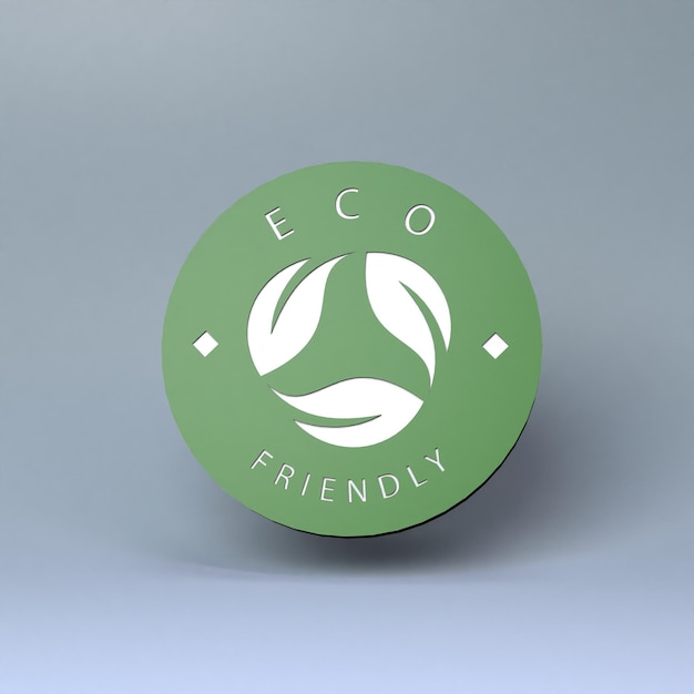 Symbol zum Thema ECO Ecology Concept 3D-Rendering-Illustration