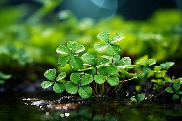 Symbolic_clover_of_good_luck_amidst_nature_on_St