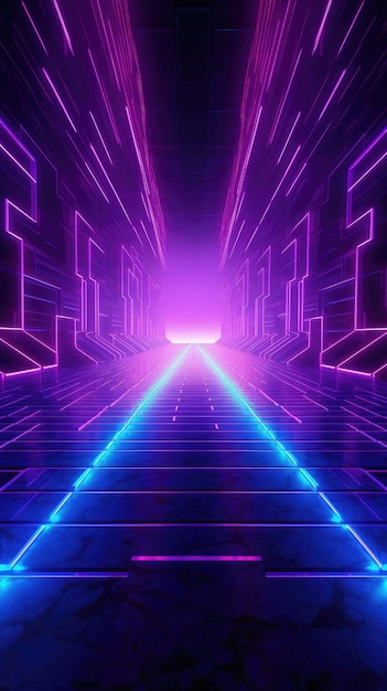 Synthwave 80s 90s fundo de néon arco-íris laranja amarelo rosa retrô ilustração cyberpunk pano de fundo