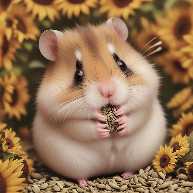Syrlan Hamster isst etwas