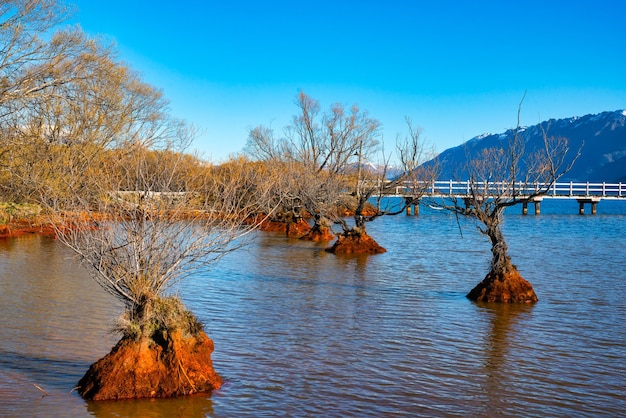 Szene von Glenorchy Jetty