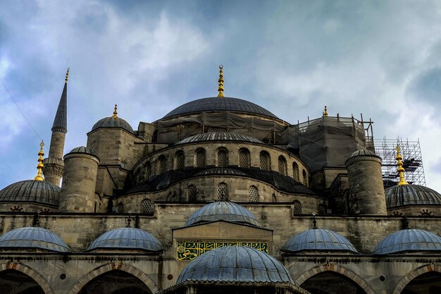 Foto szenische ansicht der schönen blauen moschee in istanbul