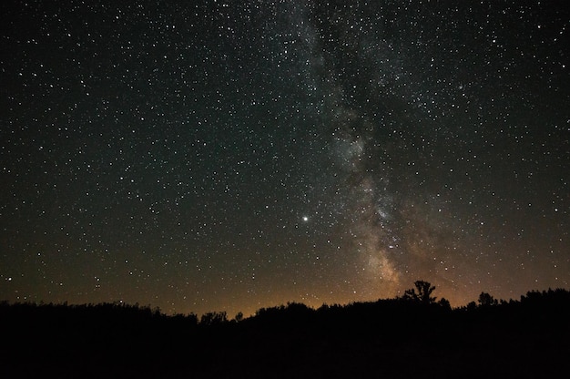 Szenische Aufnahme eines sternenklaren Nachthimmels