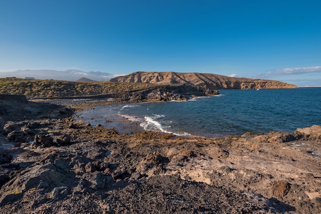 Szenische vulkanische Landschaft in Pelada-Berg, Süd-Teneriffa, Kanarische Inseln, Spanien.