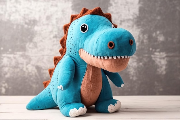 Foto t rex the dinosaur stuffed animal doll é um brinquedo fofo para crianças