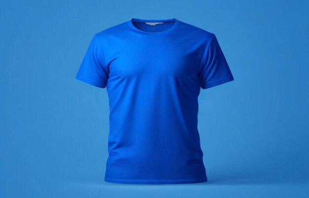 T-shirt azul para maquete