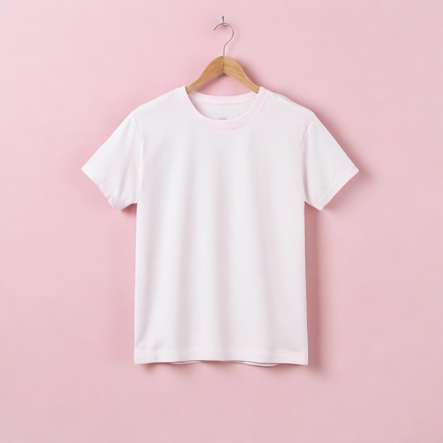 Foto t-shirt blanco plantilla de diseño de maqueta para publicidad hombres aislado manga corta usar delantero
