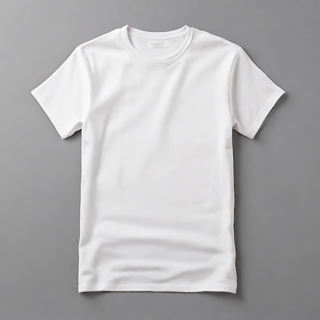 Foto t-shirt blanco plantilla de diseño de maqueta para publicidad hombres aislado manga corta usar delantero