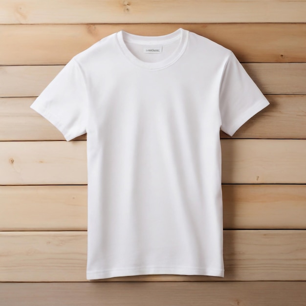 T-shirt blanco plantilla de diseño de maqueta para publicidad hombres aislado manga corta usar delantero